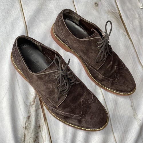 Cole Haan Franklin Wingtip Brown Suede 