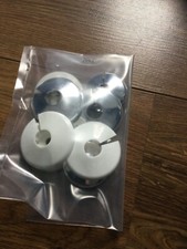 pipe covers (chrome x 4, white x 4) 10mm & 15mm