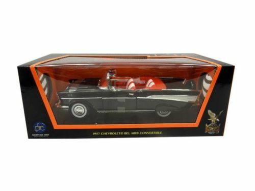 Modellino Chevrolet Bel Air Convertibile 1957 Nero Scala 1:18 Road Signature – Auto Da Collezione