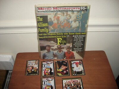 Allison Family Memorabilia Metro Motorsports Magazine & 6 J. R. Maxx Cards