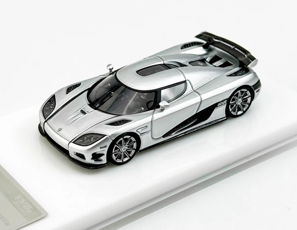 VMB 1:64 Silver CCXR Trevita Racing Sports Model Diecast Resin Car
