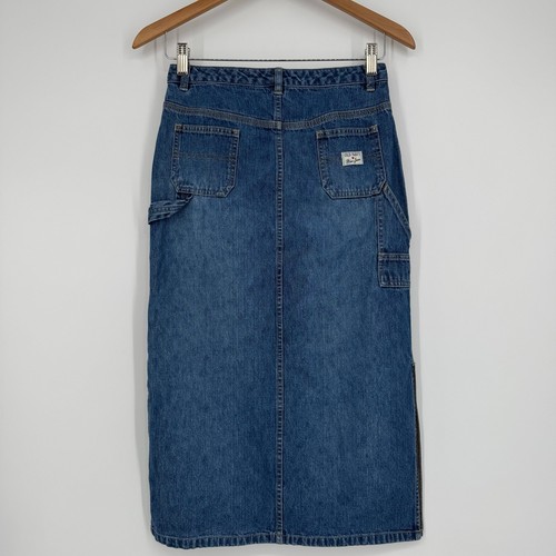 Old Navy Girl's Long Denim Jean Skirt Modest Size 12 Cotton - Picture 6 of 10