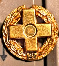 Ehrennadel Deutsches und Bayerisches Rotes Kreuz 25 Jahre Blutspender in Gold