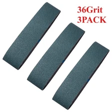 3PACK 4 x36 in Sanding Belt 36 Grit Zirconia Metal Grinding Sandpaper 100×914mm