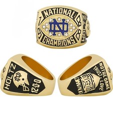 1988 Notre Dame Fighting Irish Ring /Holtz Fan Ring Size 11