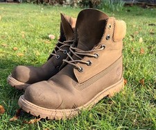 Timberland 6-Inch Leather Boots Womens UK Size 5.5 (US size 8) Light Brown