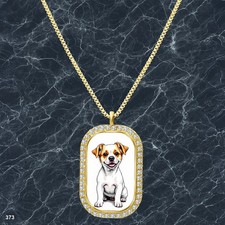 New Cute Dog Puppy Pendant Necklace Image Design Delicate Gold Tone Best