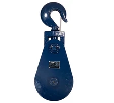 Snatch Block w/Hook WLL 15 Ton 10" Sheave 3/4" & 7/8" Wire Rope