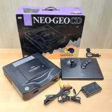 SNK Neo Geo CD Console Top Loading in box with Arcade Stick &cable NEOGEO tested