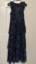 Lulus Women's Sleeveless Maxi Dress Floral Print, Blue , Size XX-Small