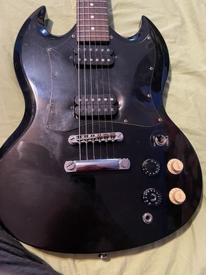 Epiphone SG Solid Body Electric Guitar Black Mahogany Rosewood 6-String RH