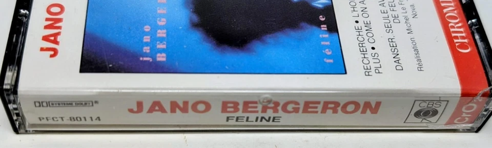 Jano Bergeron – Féline (1986) - Canada - Cassette VG+ (Tested) - Image 2 of 4