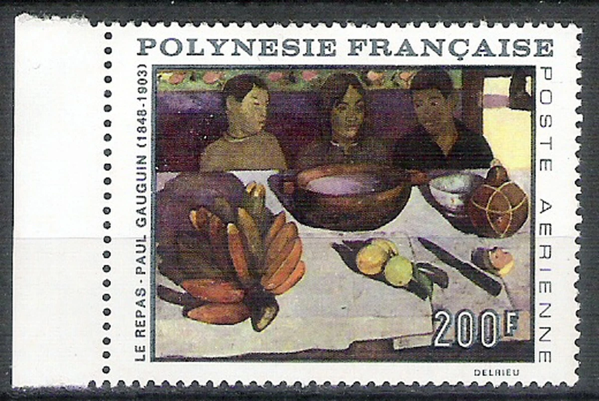 FRENCH POLYNESIA #5 Air Mail 1968 Gauguin painting VF MNH HCV