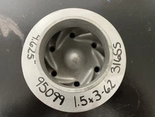 Durco 1K 3x1.5-62 ANSI Impeller, 316SS, 4.625"dia, Pattern No: 50746A, #95099