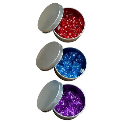 25x D4 Würfel 4-seitig Würfel 20mm im Aufbewahrungskoffer Sammlerstücke mehrseitige Würfel für