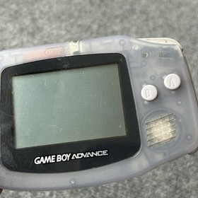 Game Boy Advance Handheld System Nintendo GBA Glacier AGB-001 Tested Working