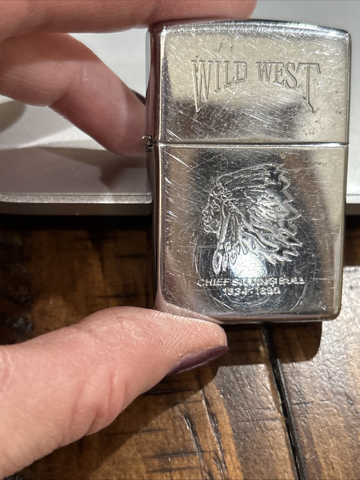 Wild West Series Indian Chief Sitting Bull Laser Engraved Ch