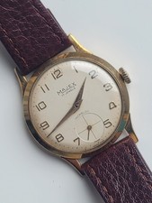 MAJEX 9ct Solid Gold Vintage 1950’s Men’s Manual Sub-Seconds Watch