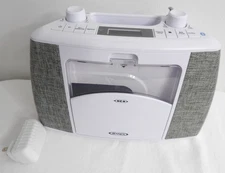 JENSEN CD-565 TABLETOP CD PLAYER FM RADIO BLUETOOTH MUSIC SYSTEM AC/DC EUC