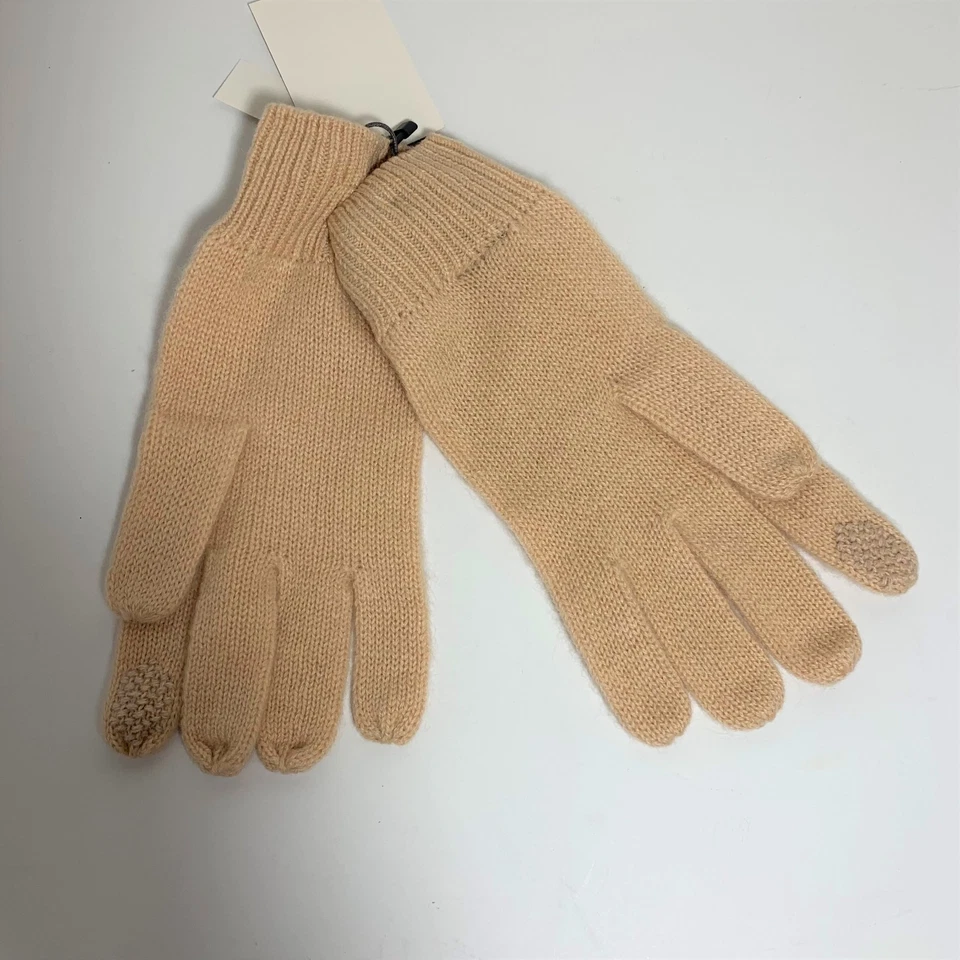 Guantes tecnológicos de punto de cachemir Vince Camuto talla única para la mayoría de los tostados camel NUEVO Foto 3 de 4