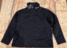 Nike Womens Synthetic-Fill Jacket Black Sportswear Loose Fit Snaps Medium NWT