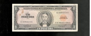 Dominican Republic 1976 1 Peso Oro P 108 CRISP VF!
