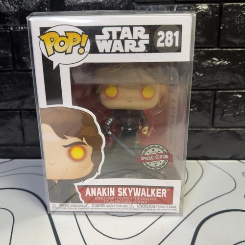 Disney Star Wars Anakin Skywalker Dark Side Funko Pop! - 281 in Pop Protector