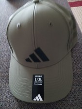 NWT ADIDAS MEN'S GAMEDAY 4 STRETCH FIT HAT SIZE L/XL COLOR OLIVE GREEN,,NWT,LOOK