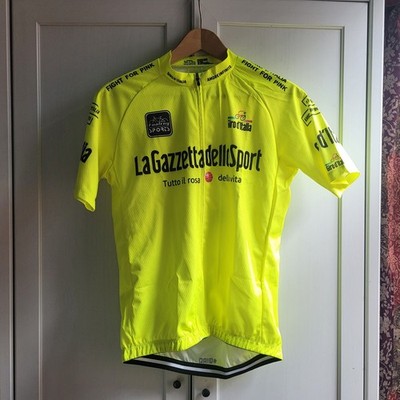 Giro d'Italia Gazetta Dello Sport Radtrikot neongelb High Viz Straße neu mit Etikett