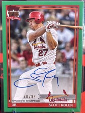 2026 Topps Series 1 Scott Rolen 1991 Topps Autographs Green /99 #91A-SR HOFER!!!
