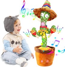 Dancing Talking Cactus Mimicking Toy,Talking Repeat Singing Sunny Toy...