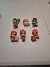 1980s PVC Strawberry Shortcake Minis: Lot Of 9 Figures Plus Cart