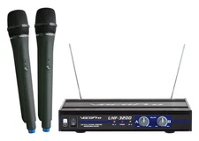 	VocoPro UHF-3200 UHF-Dual Channel Wireless Microphone System	