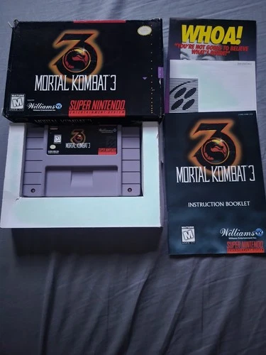 Mortal Kombat 3 - WITH MANUAL - (Super Nintendo Entertainment System, 1995)
