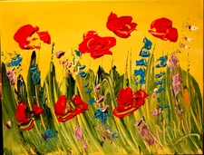 NICE VIEW   by  Mark Kazav  Abstract Modern Original Oil Painting H56Hreg