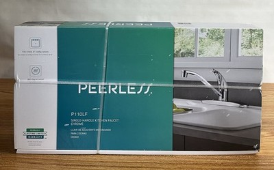 Peerless Kitchen Faucet Single Handle Standard 8'' Widespread Standard Chrome New