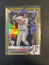 2021 bowman ian moller gold foil 1st edition /50 BD-42