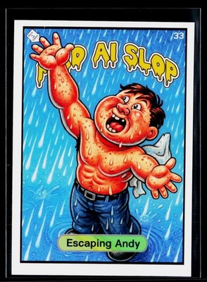 Mad Scientist 40K GPK SPOOF MAD AI SLOP Puzzle Back SP #33 Escaping Andy