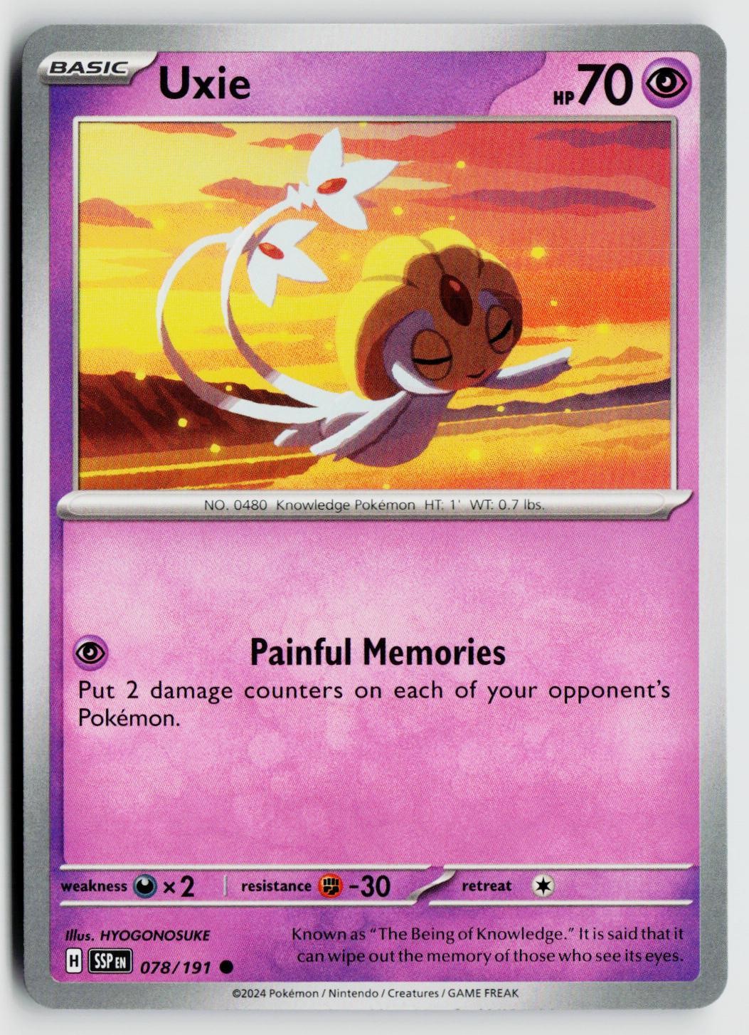 Pokemon SV08: Surging Sparks #078/191 Uxie