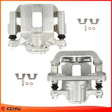 Pair Rear Disc Brake Calipers w/Bracket For 2014-20 NISSAN ROGUE 2011-2022 LEAF
