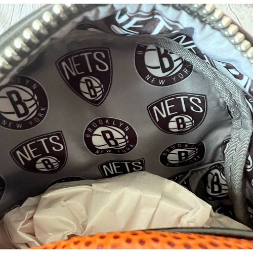 Loungefly NBA Brooklyn Nets Basketball Logo Mini Backpack Orange & Black - New - Picture 7 of 7