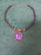 Magnetic Moonface Enhancer Lavender Necklace NWOT