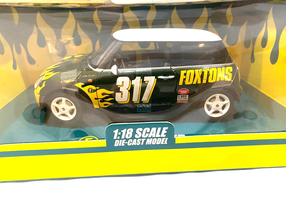 Foxton's Mini Cooper Green Car 317 Rally 1:18 scale die-cast model