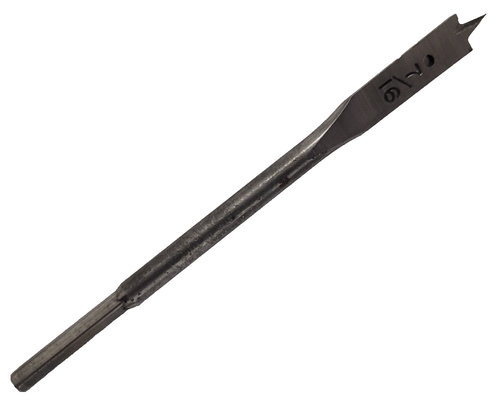 48-27-0441 7/16" X 6 " Milwaukee Flat Boring Wood Spade Paddle Drill Bit - Picture 2 of 4