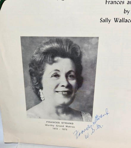 Eastern Star Sheet Music Forget Them Not Jackson, Michigan Frances Strand Signed - Picture 4 of 7