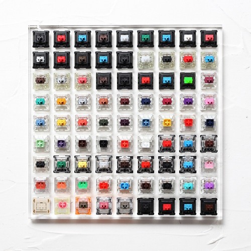 Mechanical Keyboard Cherry 81 Switch Switches Tester Acrylic Base Blank Keycaps