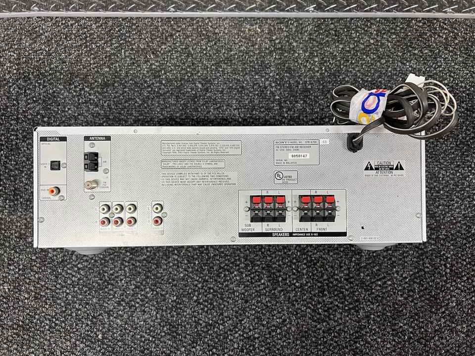 Sony STR-K700 Surroud 5.1 Ch. Receiver Opt/Coax Silver No Remote - Image 4 of 4