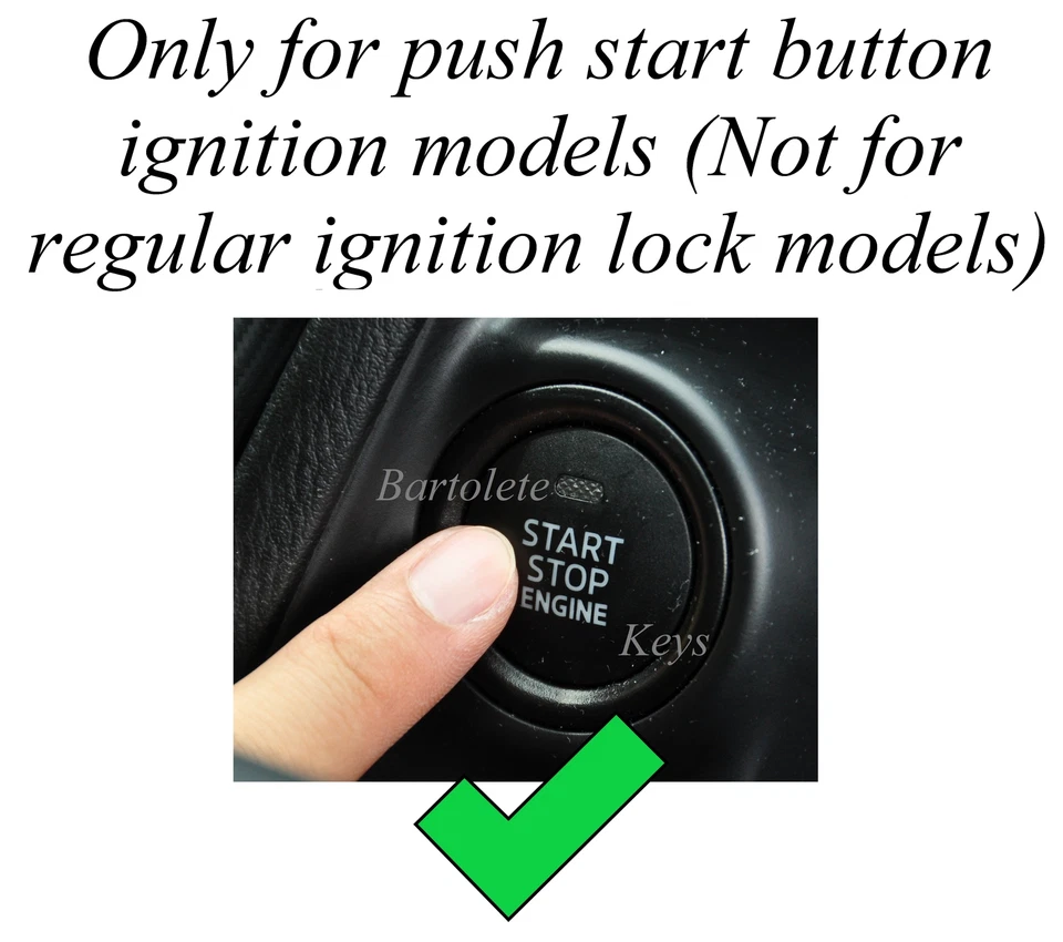 Remote Control Car Key Fob Fits 2014 2015 2016 Chevrolet SS Push To Start PEPS Foto 3 de 4