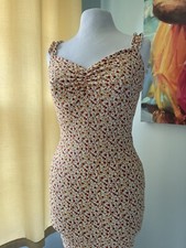 Windsor Medium Short BodyCon V Neck Summer Sundress