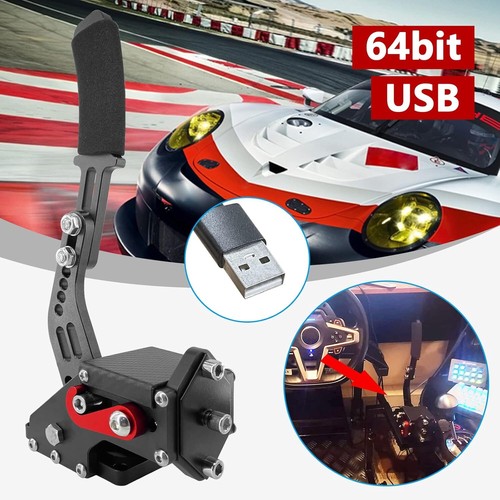 3 in 1 USB Handbrake for PS4 PS5 Only Support Logitech T300 + PC All Racing Game - Picture 8 of 8